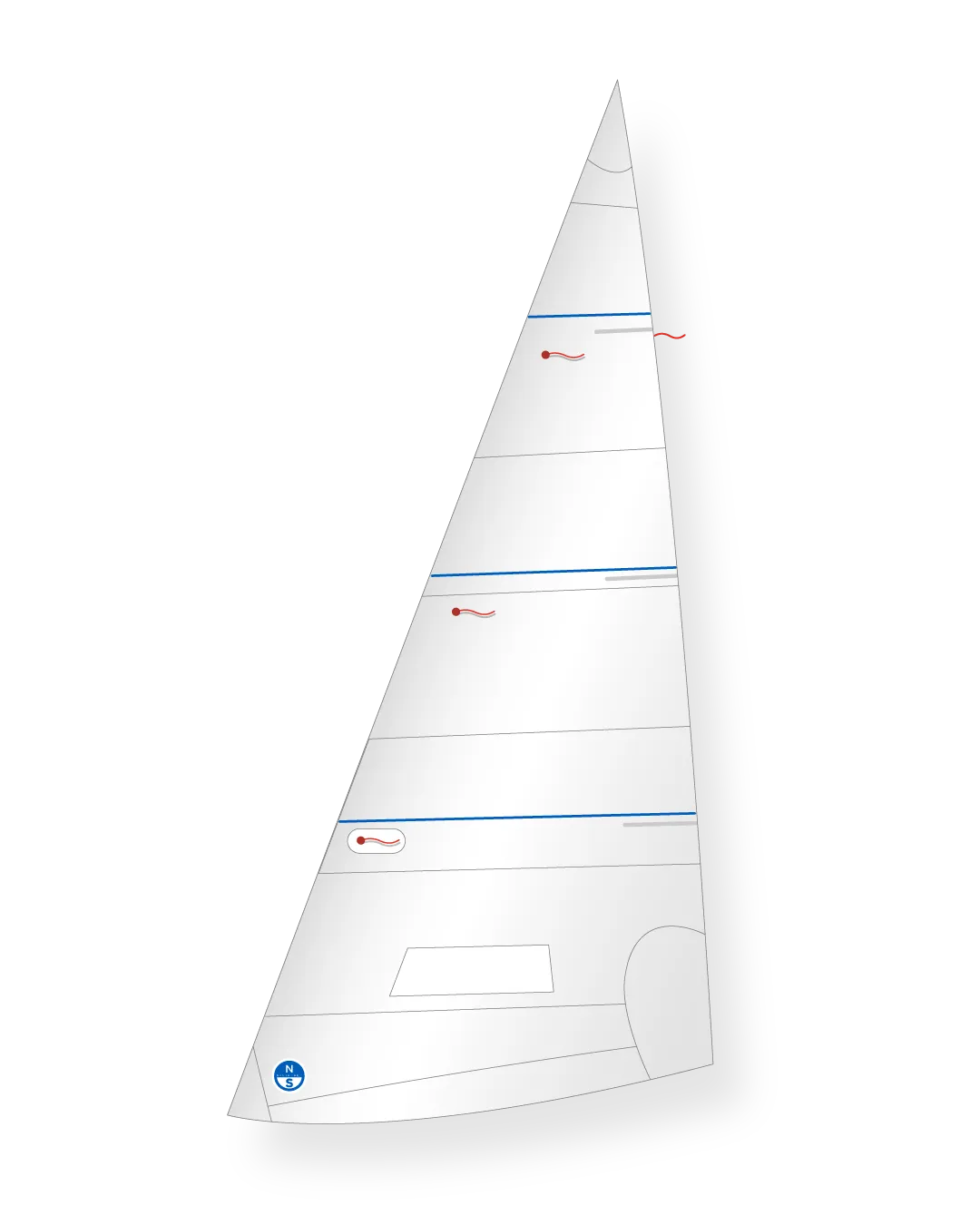 North Sails J-22 Big Foot foc Dacron avec poulies