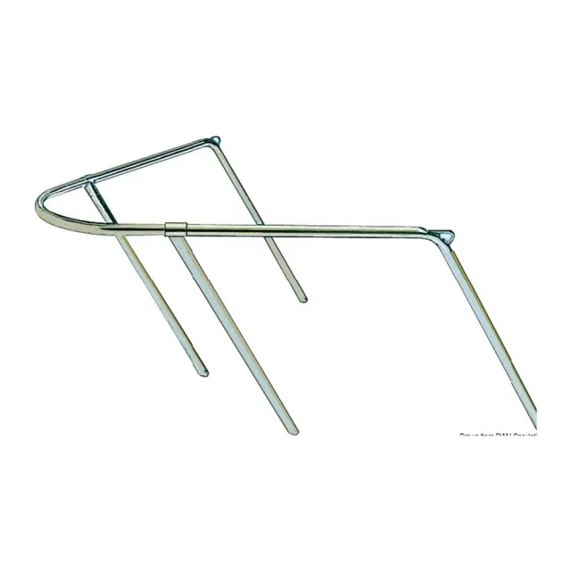 easysea balcon avant inox 80x90x45 cm réglable