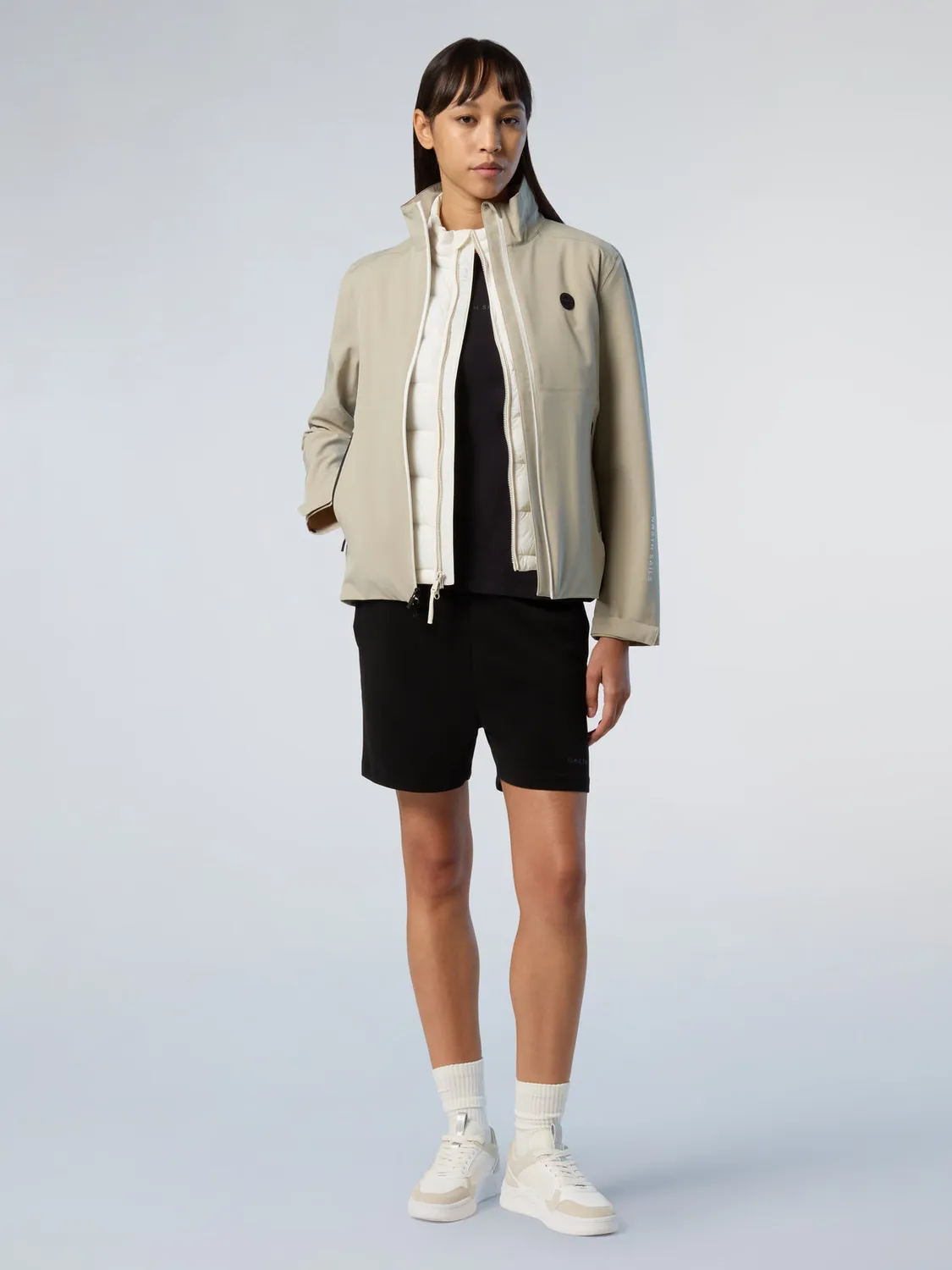 North Sails veste softshell recyclée zips étanches