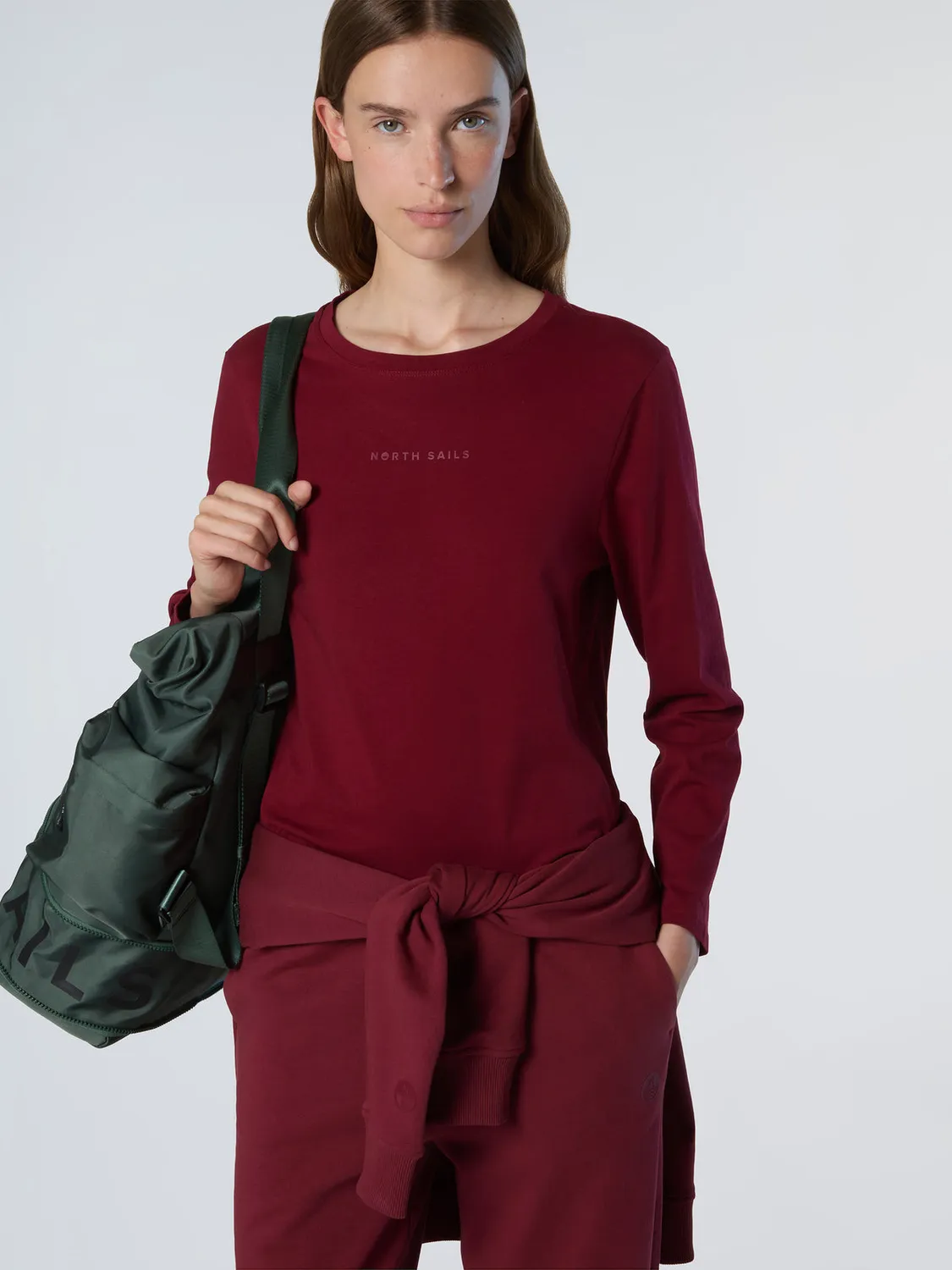 North Sails T-shirt manches longues logo relief coton