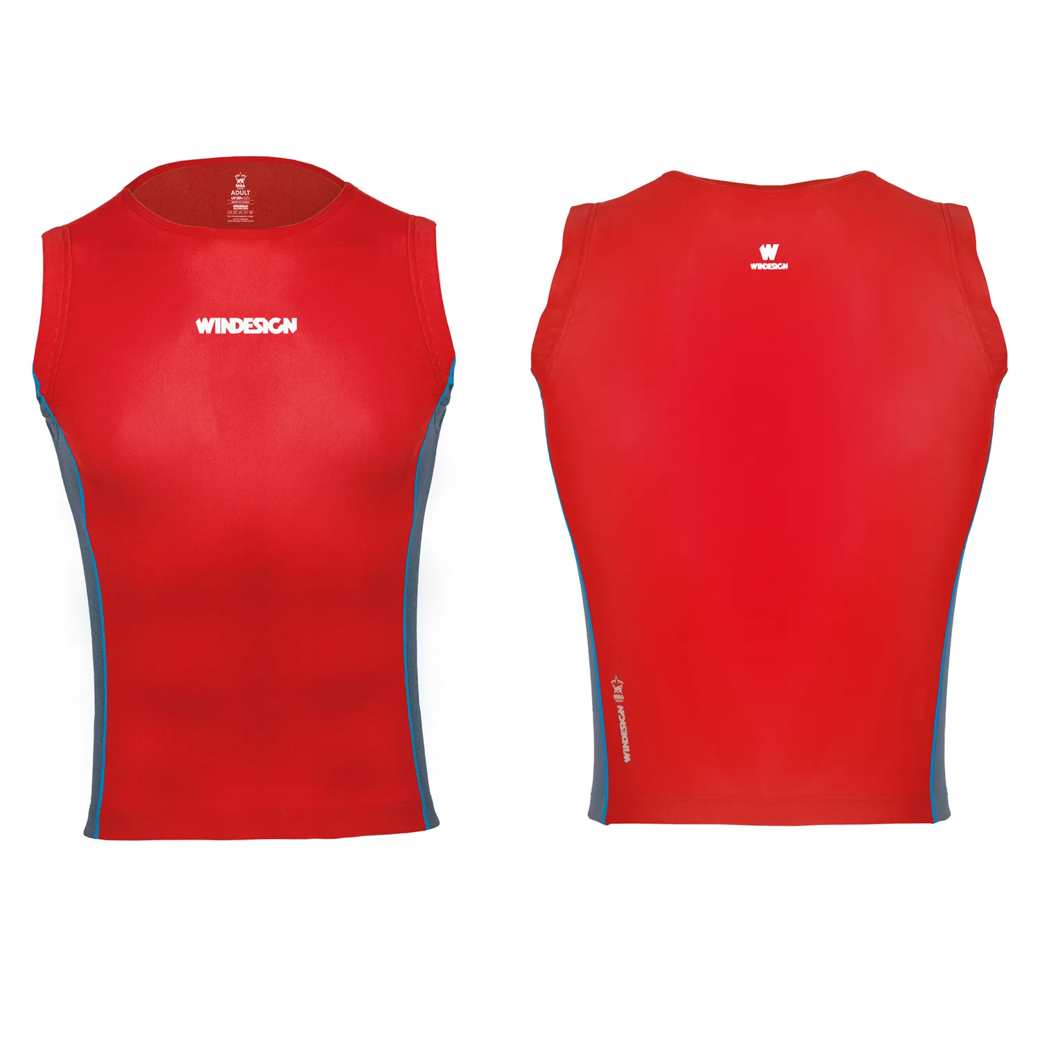 Windesign EX2532R débardeur lycra voile rouge UV50