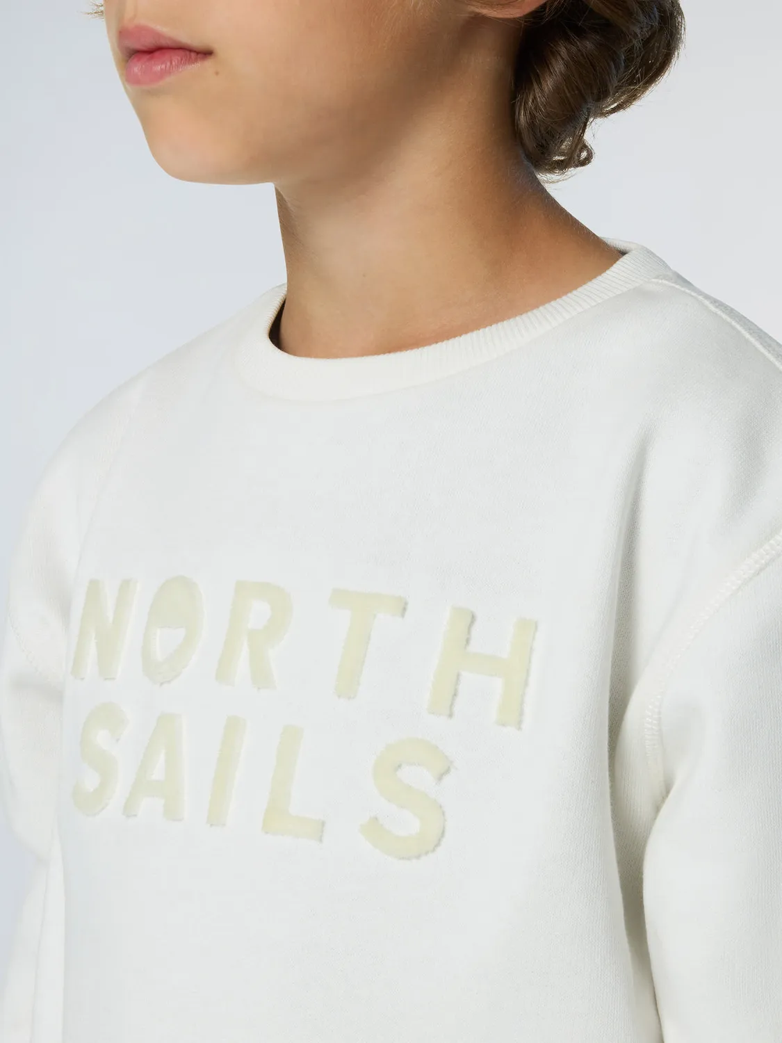 North Sails maxi logo sweat col rond coton bio