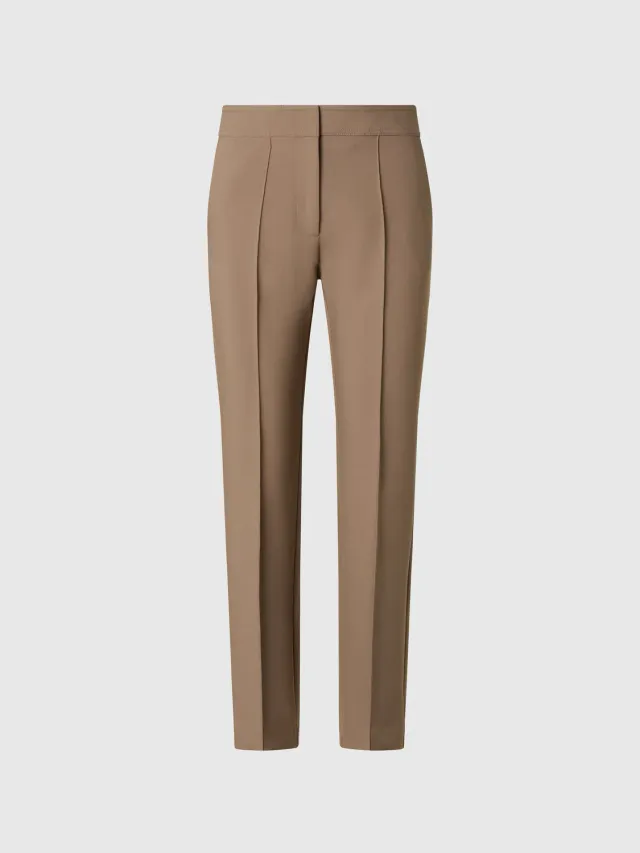 North Sails pantalon pin-tuck droit femme Walnut
