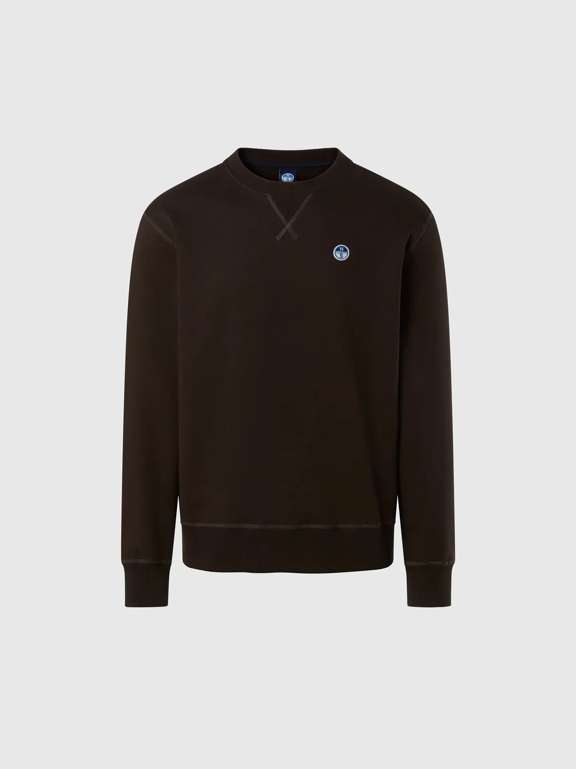 North Sails sweat logo patch espresso homme L