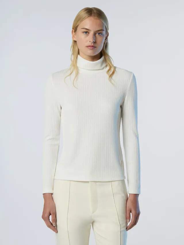 North Sails pull col roulé jersey côtelé viscose