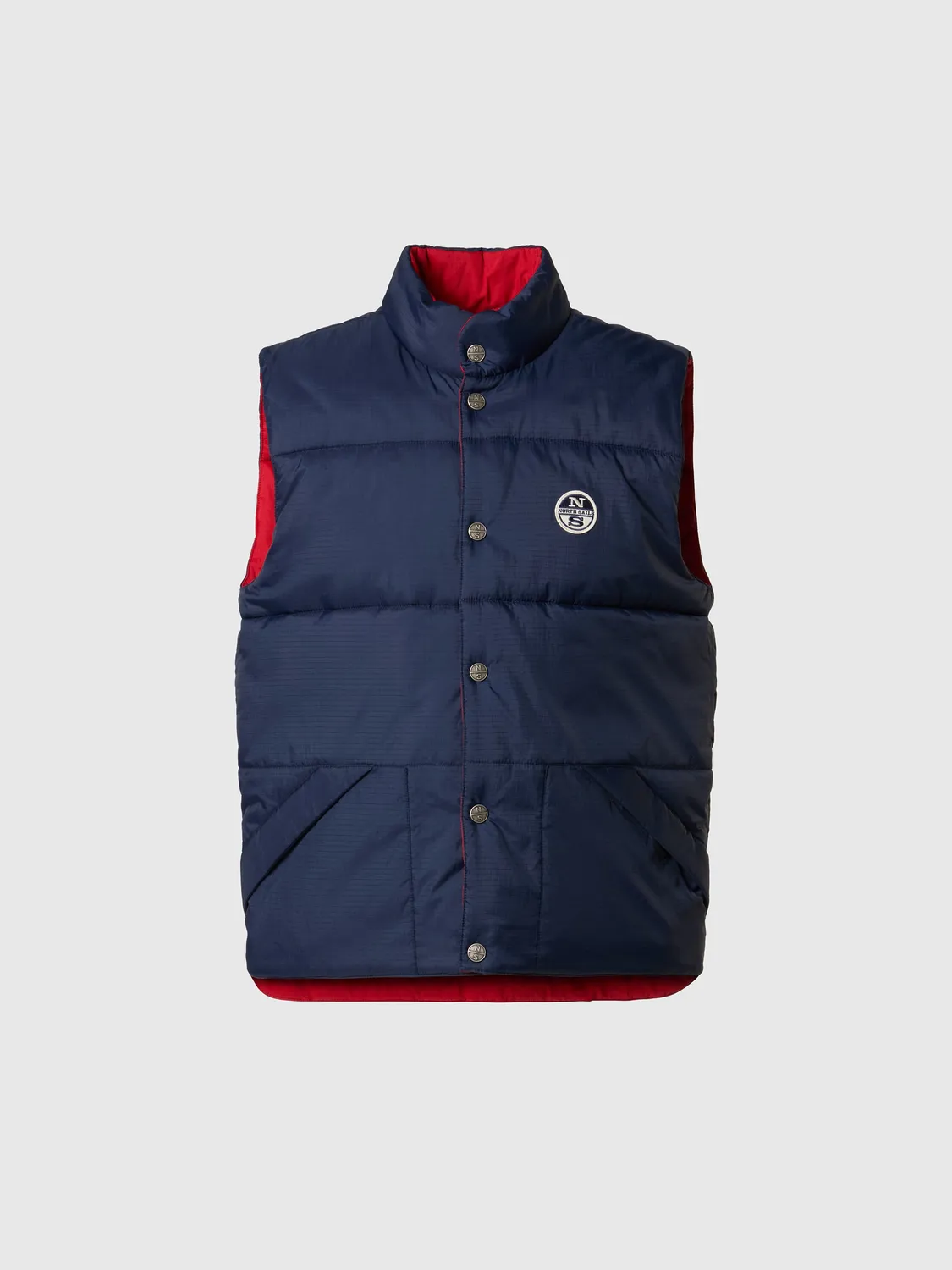 North Sails Shot gilet réversible rouge urban homme