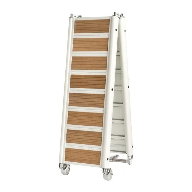 easysea passerelle pliante blanche 260 cm aluminium