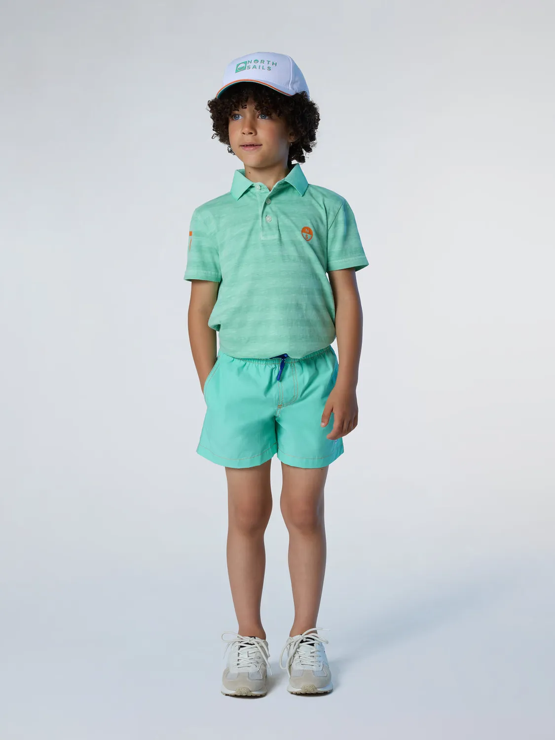 North Sails polo enfant jersey slub rayé coton bio