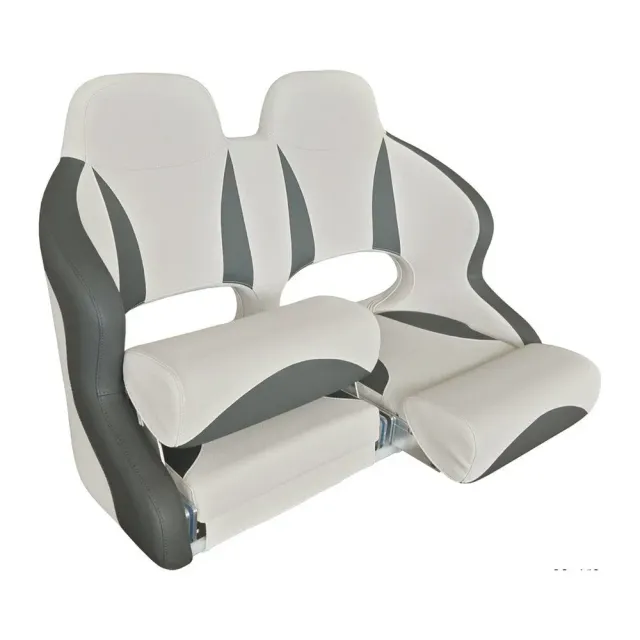Easysea Siège Double Dossier Rabattable Gris bateau bolster