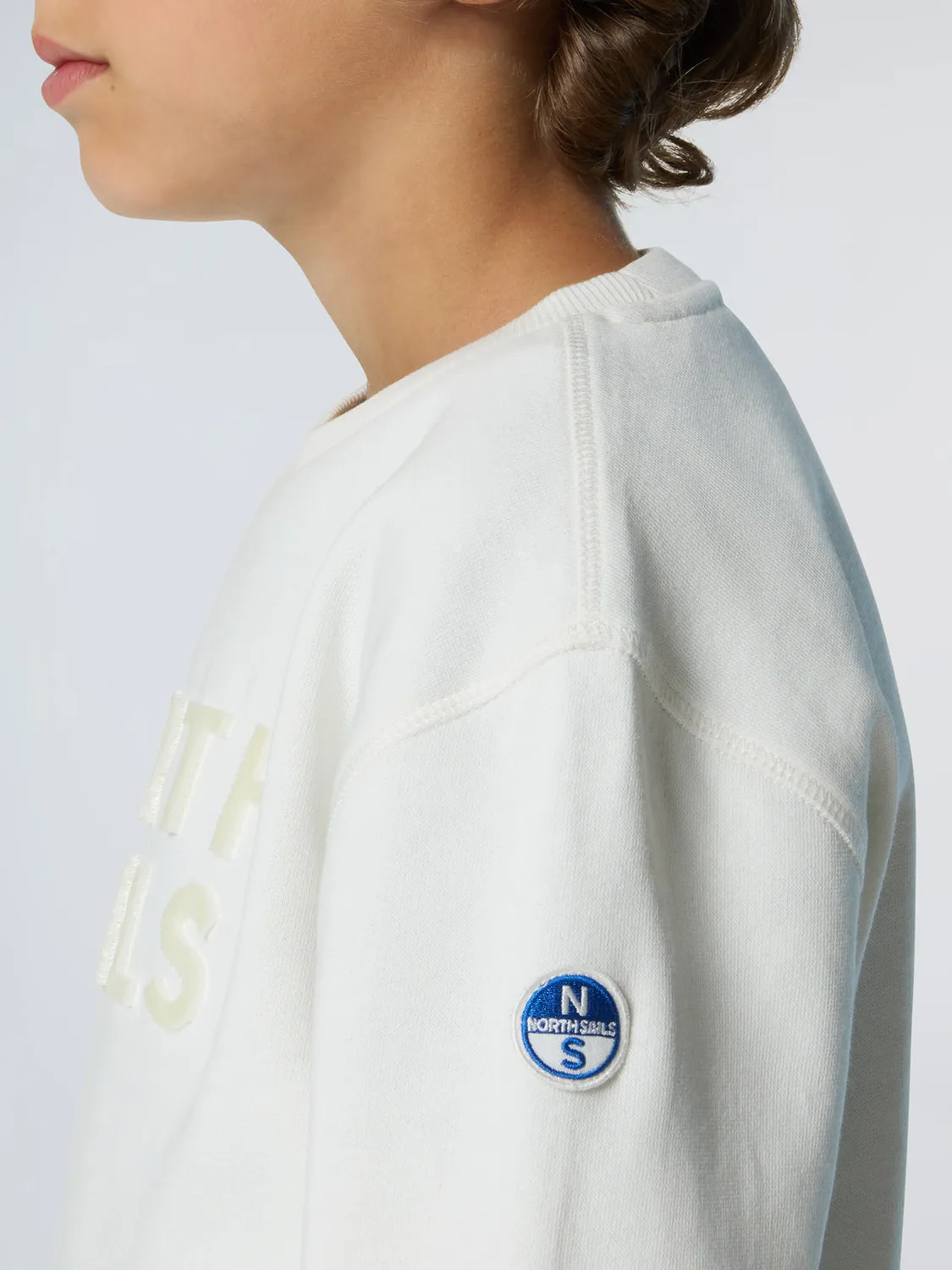 North Sails maxi logo sweat col rond coton bio