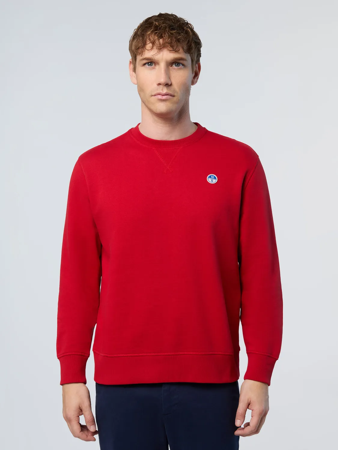 North Sails sweat coton bio patch logo gratté