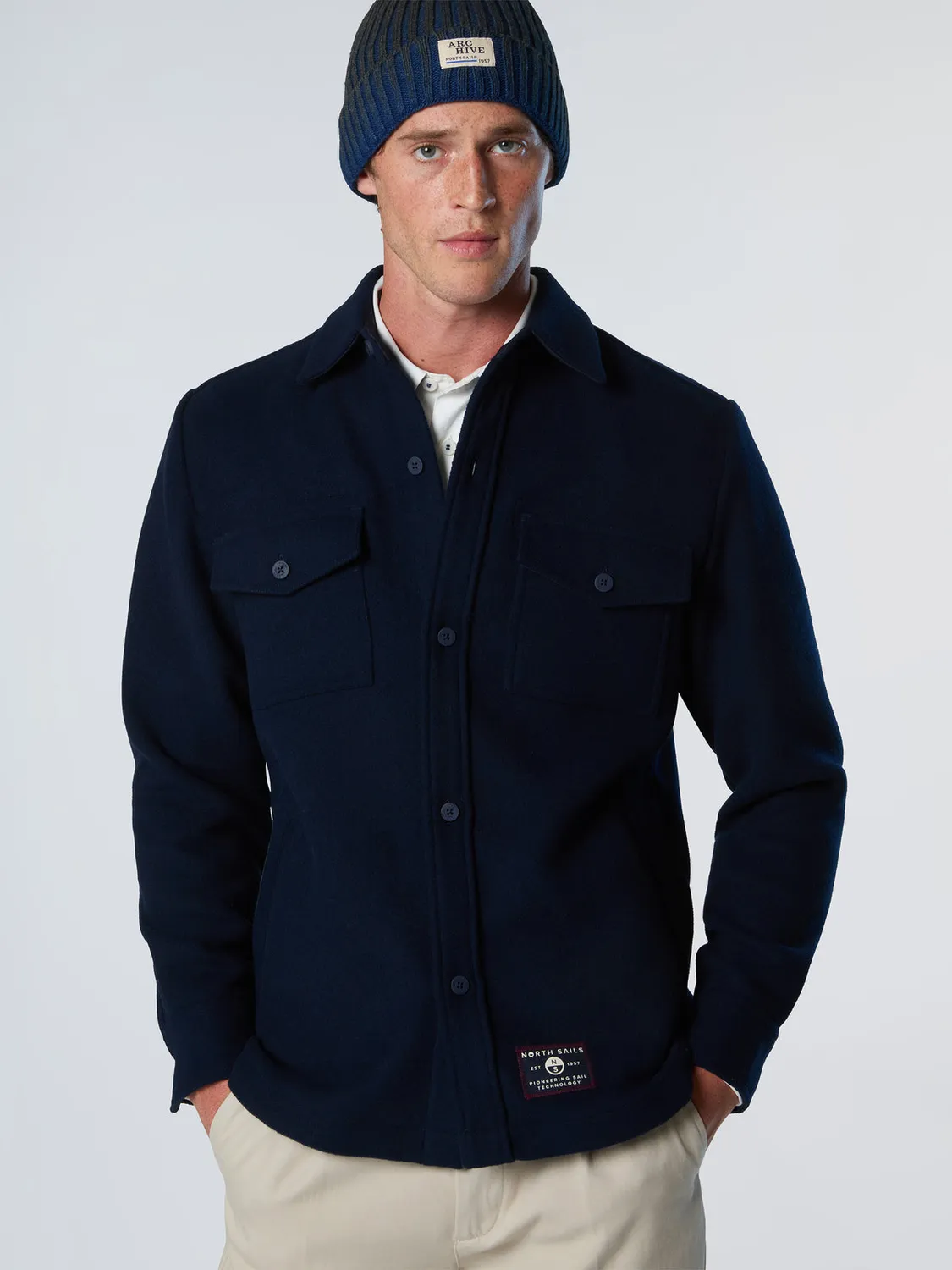 North Sails surchemise flanelle lourde laine