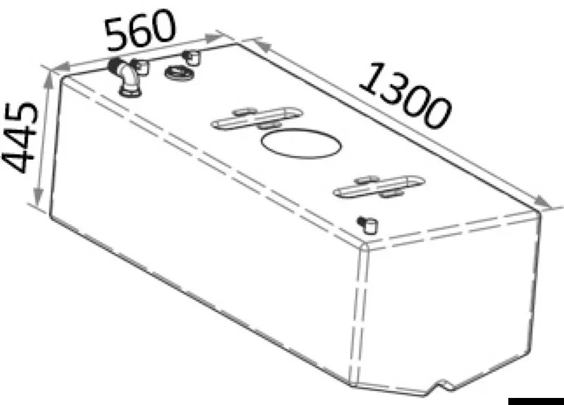 Osculati réservoir carburant 271 L polyéthylène essence