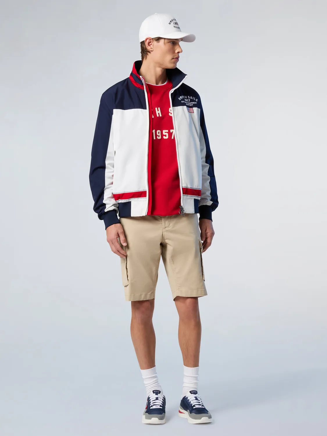 North Sails Crew bermuda cargo gabardine coton bio