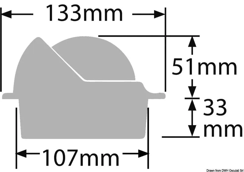 Ritchie Wheelmark compas encastrable noir 3 pouces