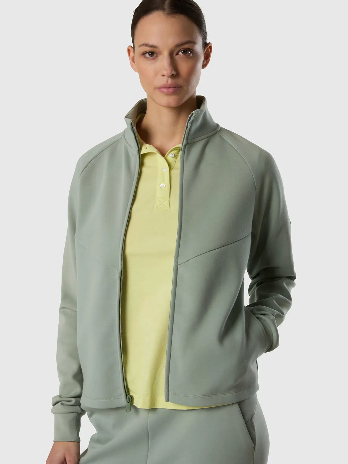 North Sails Interlock sweat zippé col montant recyclé
