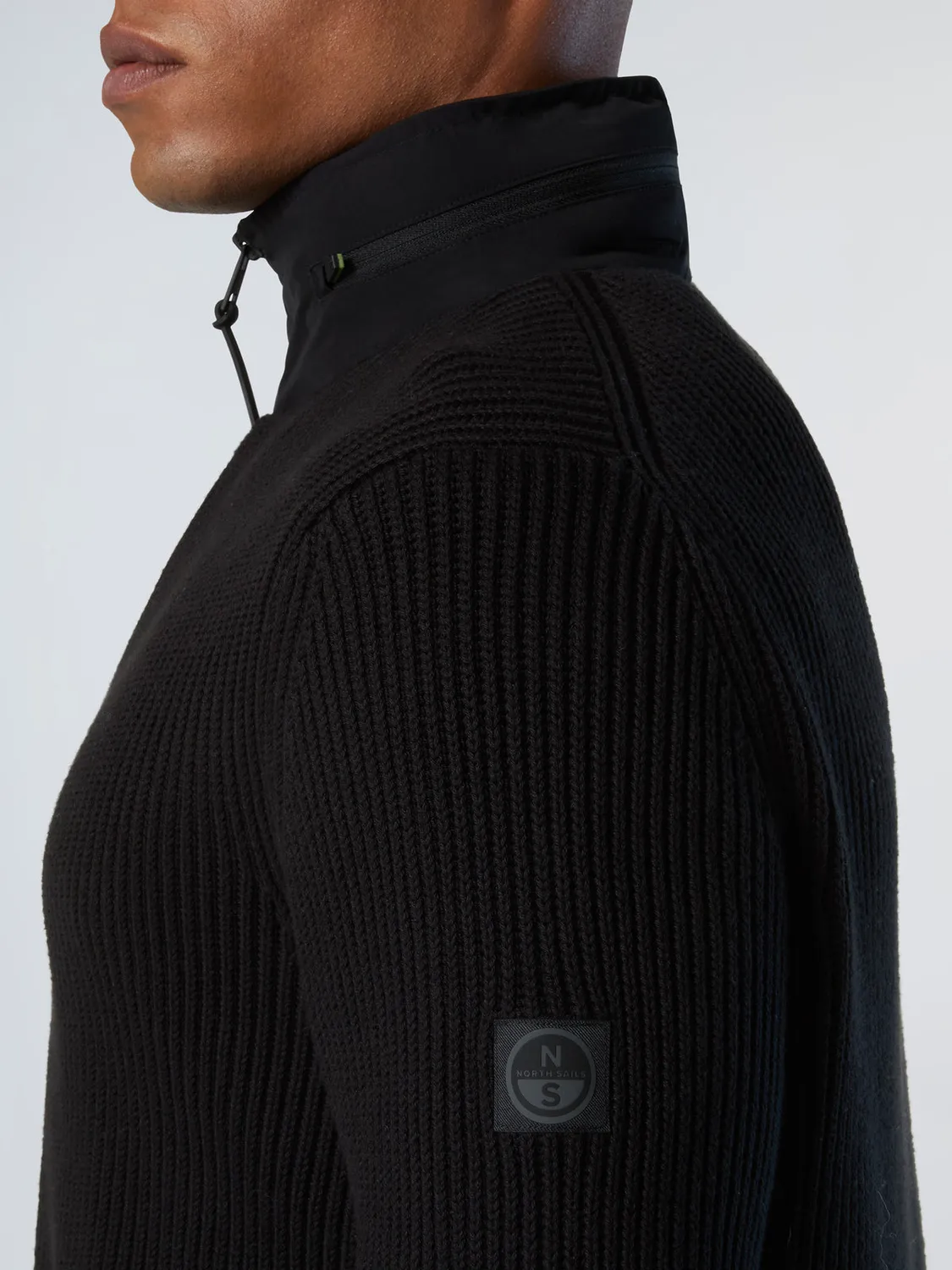 North Sails sweat zippé capuche coton bio homme gris
