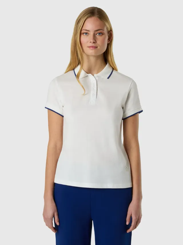 North Sails polo modal femme boutons nacre doux