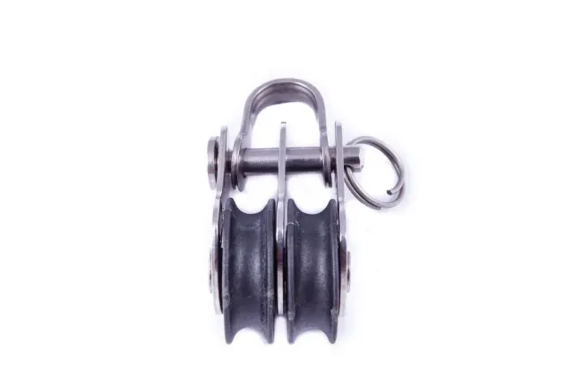 Sea Sure 02.10 poulie double 19 mm carbone 600 kg
