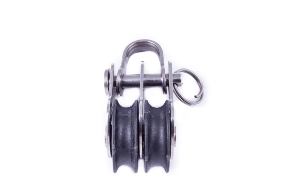Sea Sure 02.10 poulie double 19 mm carbone 600 kg