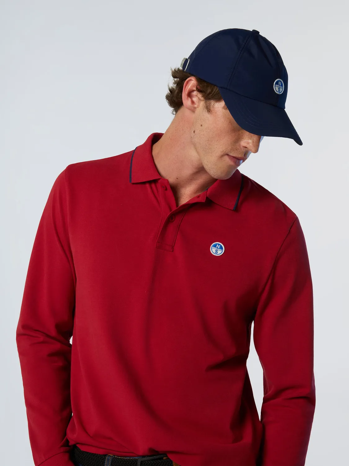 North Sails polo manches longues piqué coton bio