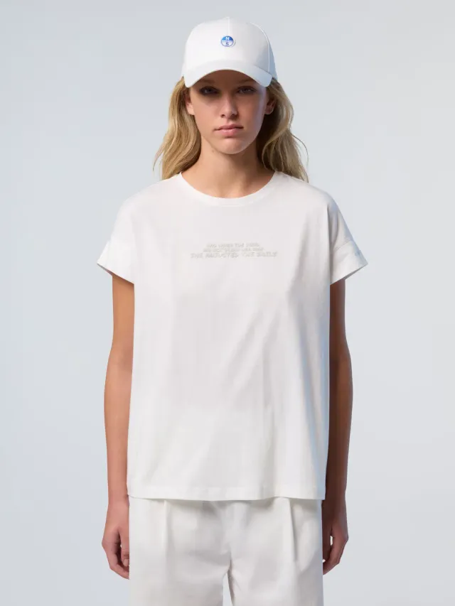 North Sails t-shirt slogan col rond jersey coton