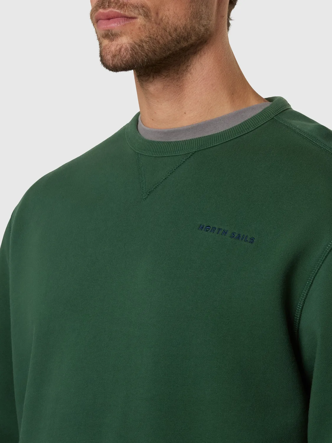 North Sails sweat stonewashed homme effet délavé