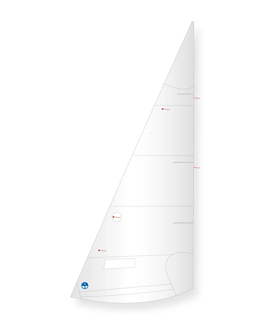 North Sails Sonar Blue Ribbon Foc Voile Club Renforcée