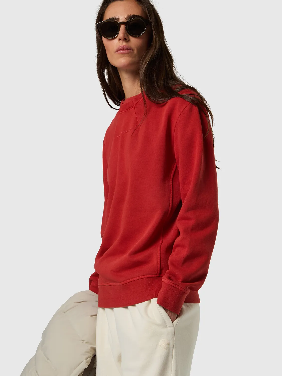 North Sails sweatshirt femme côtes latérales molleton