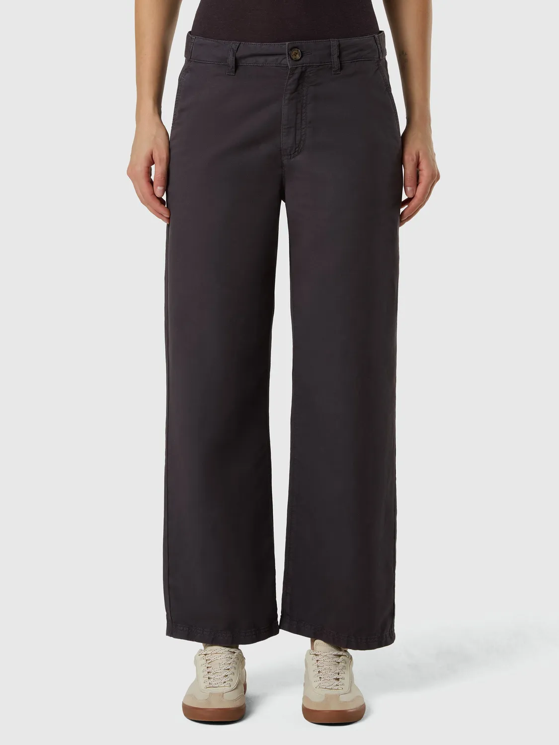 North Sails Wide-leg mariner pants pantalon large beige