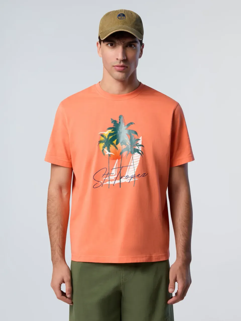 North Sails T-shirt coton bio print été col rond