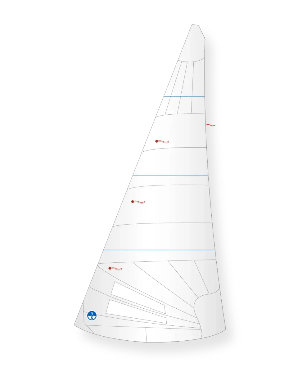 North Sails Lark RJ-4 foc coupe régate