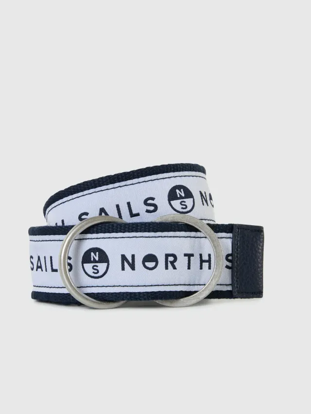 North Sails ceinture sangle logo bicolore polyester recyclé