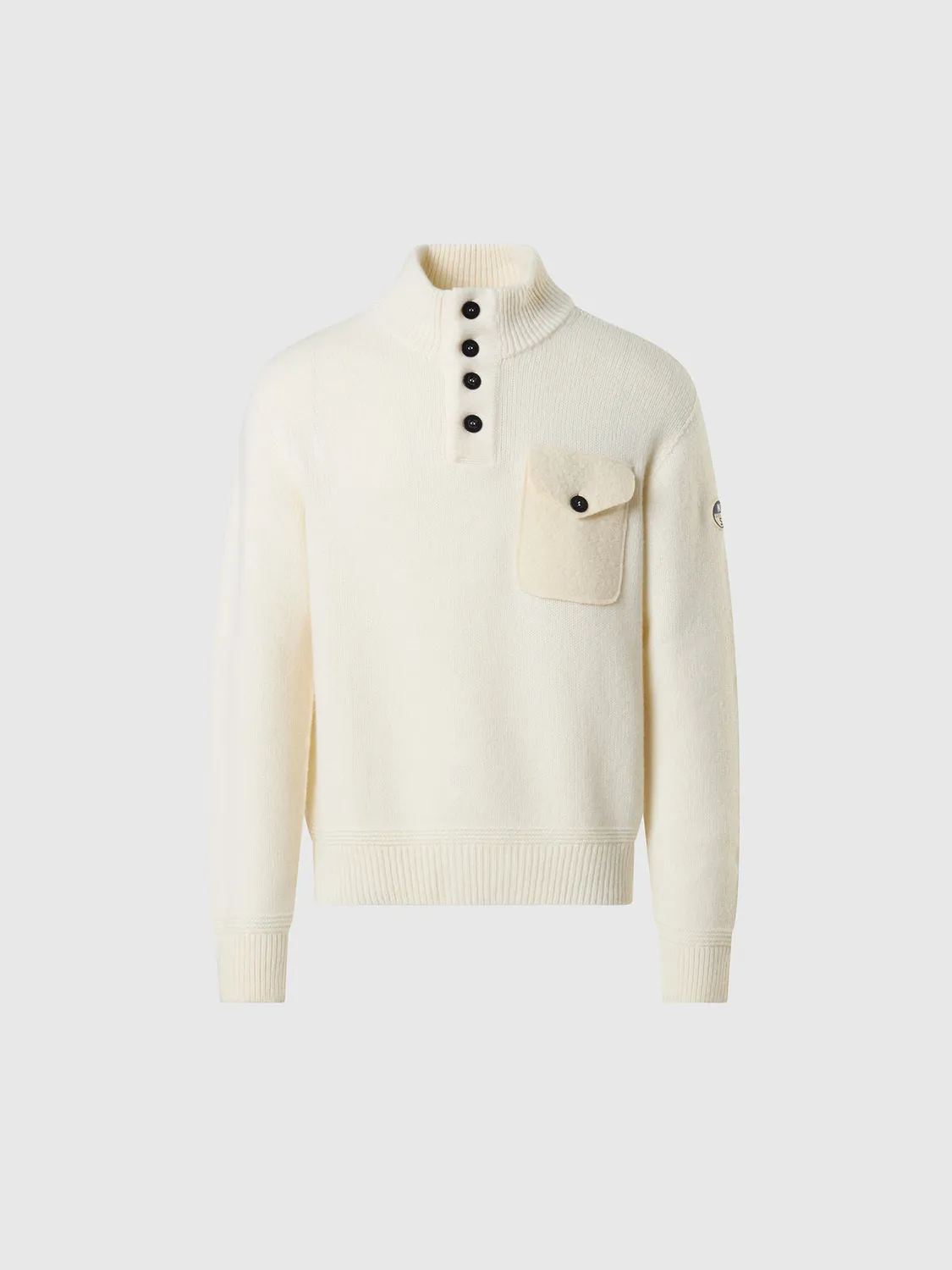 North Sails Archive pull col montant laine