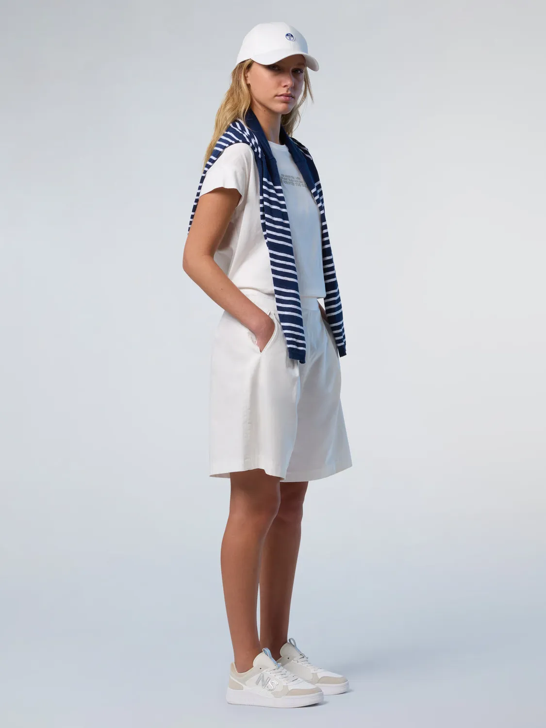 North Sails t-shirt slogan col rond jersey coton