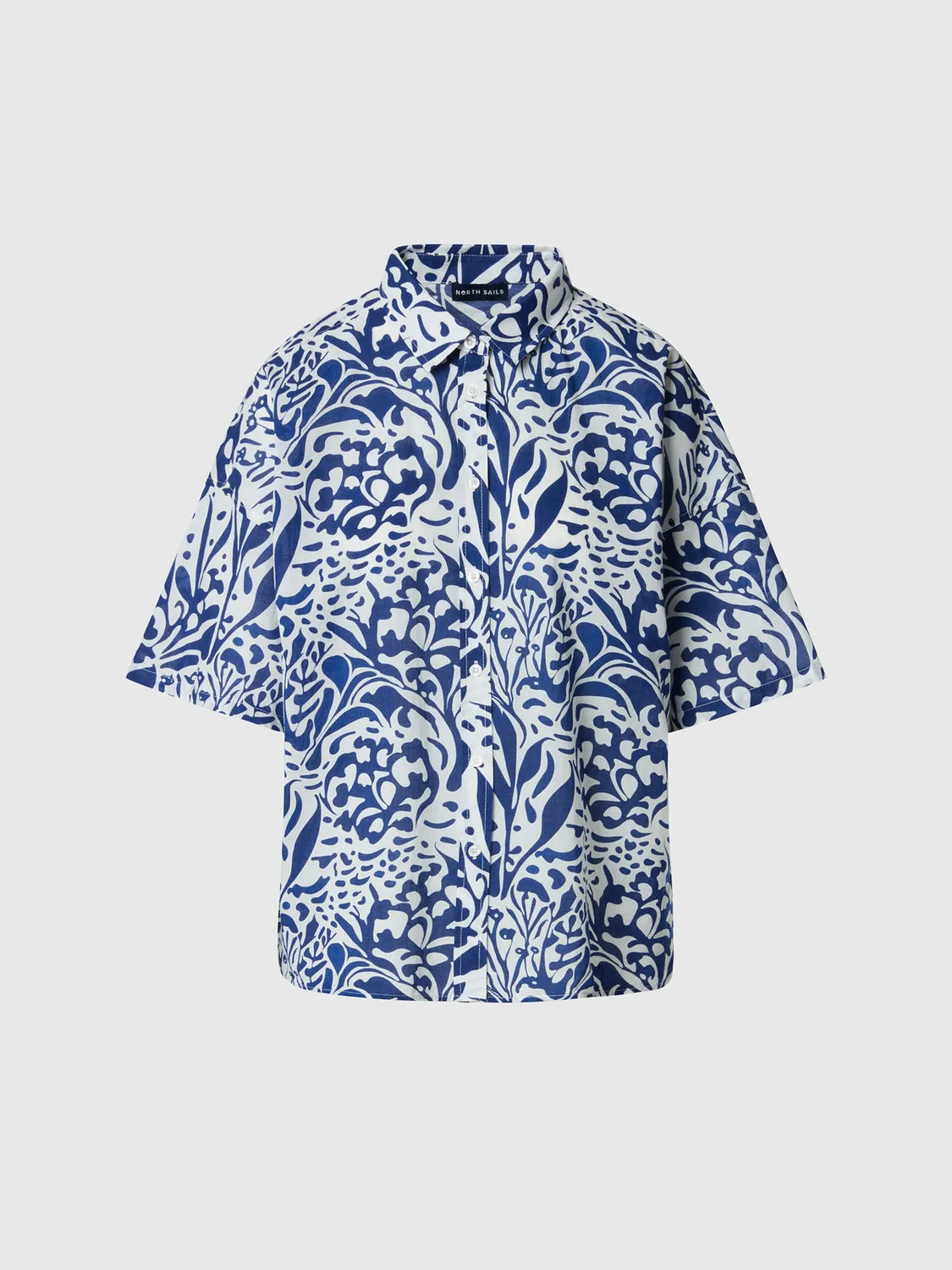 North Sails chemise mousseline corail coton coupe boxy