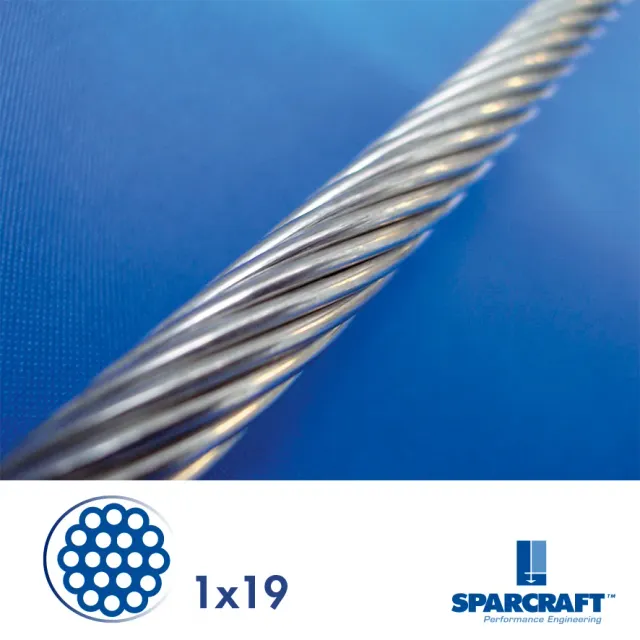 Sparcraft câble inox 1x19 Ø5 gréement dormant