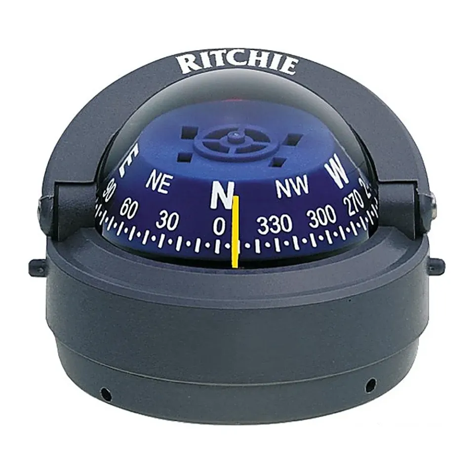 Ritchie Explorer compas bateau 2"3/4 gris bleu