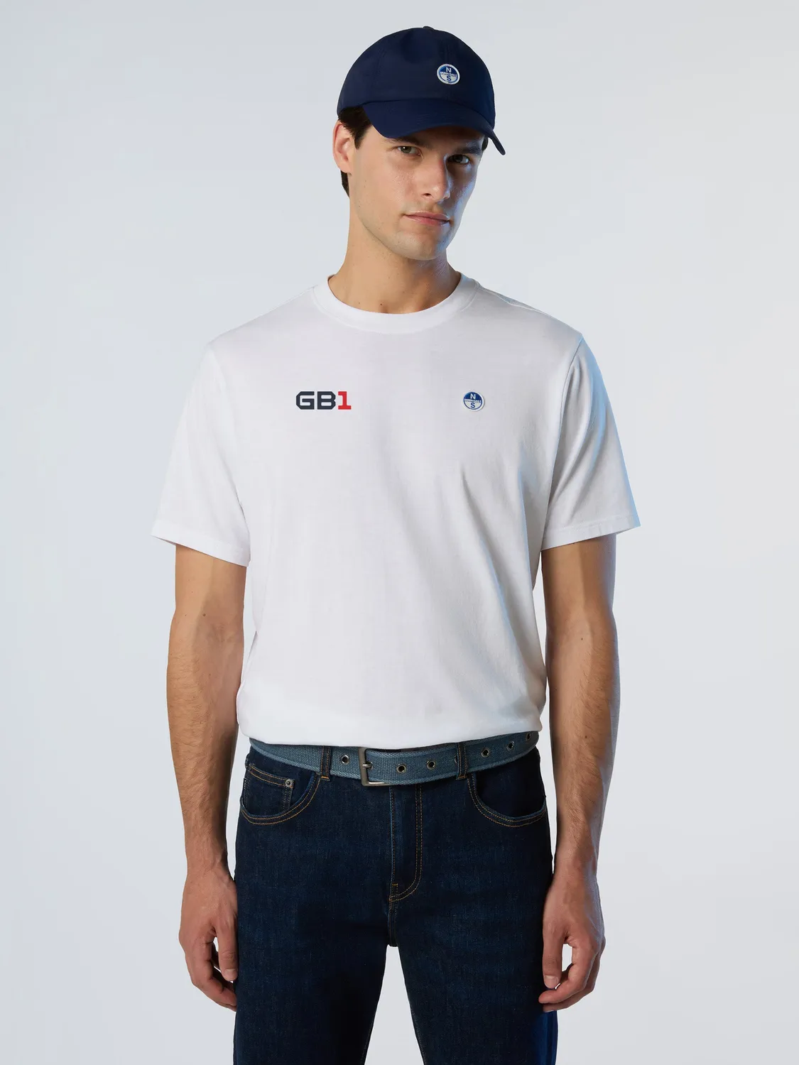 North Sails GB1 t-shirt col rond blanc coton