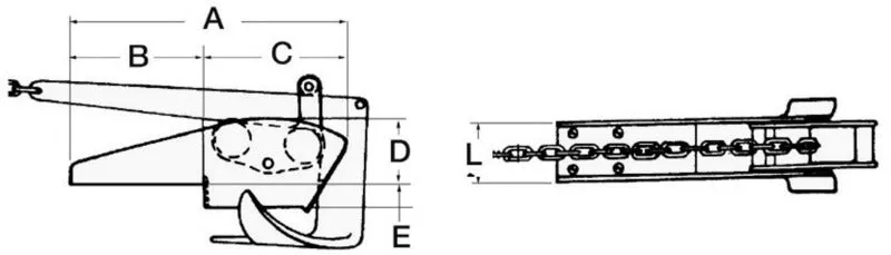 easysea davier à bascule inox 20 kg