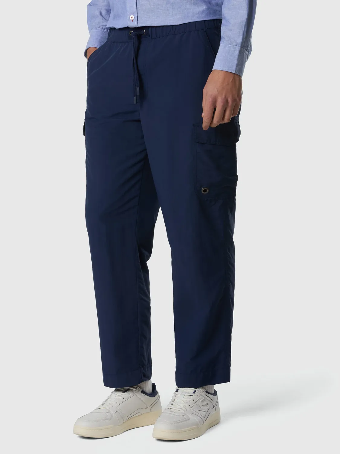 North Sails Light Poplin pantalon cargo homme bleu marine