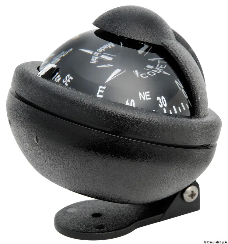 Riviera Comet compas bateau 2" noir avec étrier rose 5°