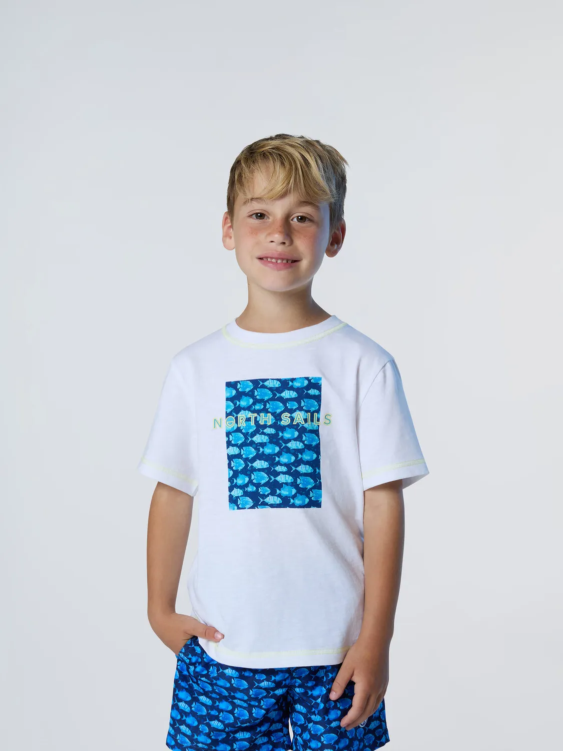 North Sails t-shirt enfant jersey bio imprimé graphique