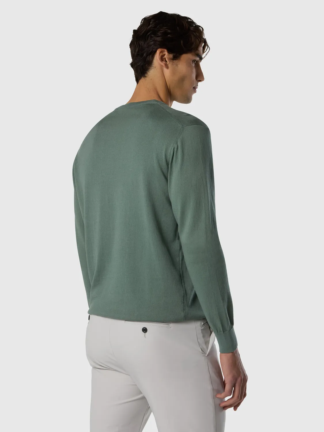 North Sails pull coton Pima bio col rond anti-bouloche