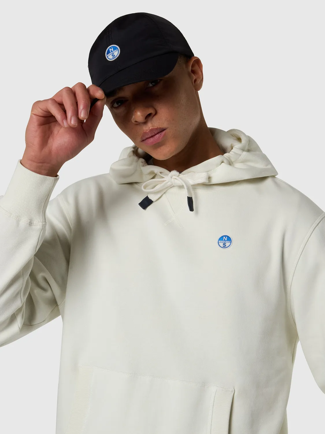 North Sails hoodie sweat capuche logo patch