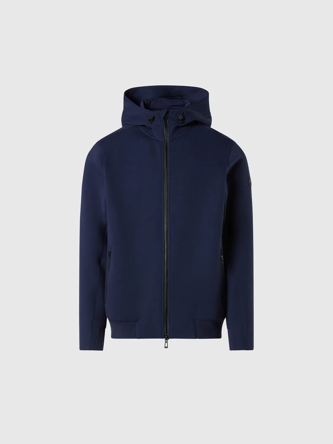 North Sails Sweat Capuche Zippé Piqué Scuba Bleu Marine