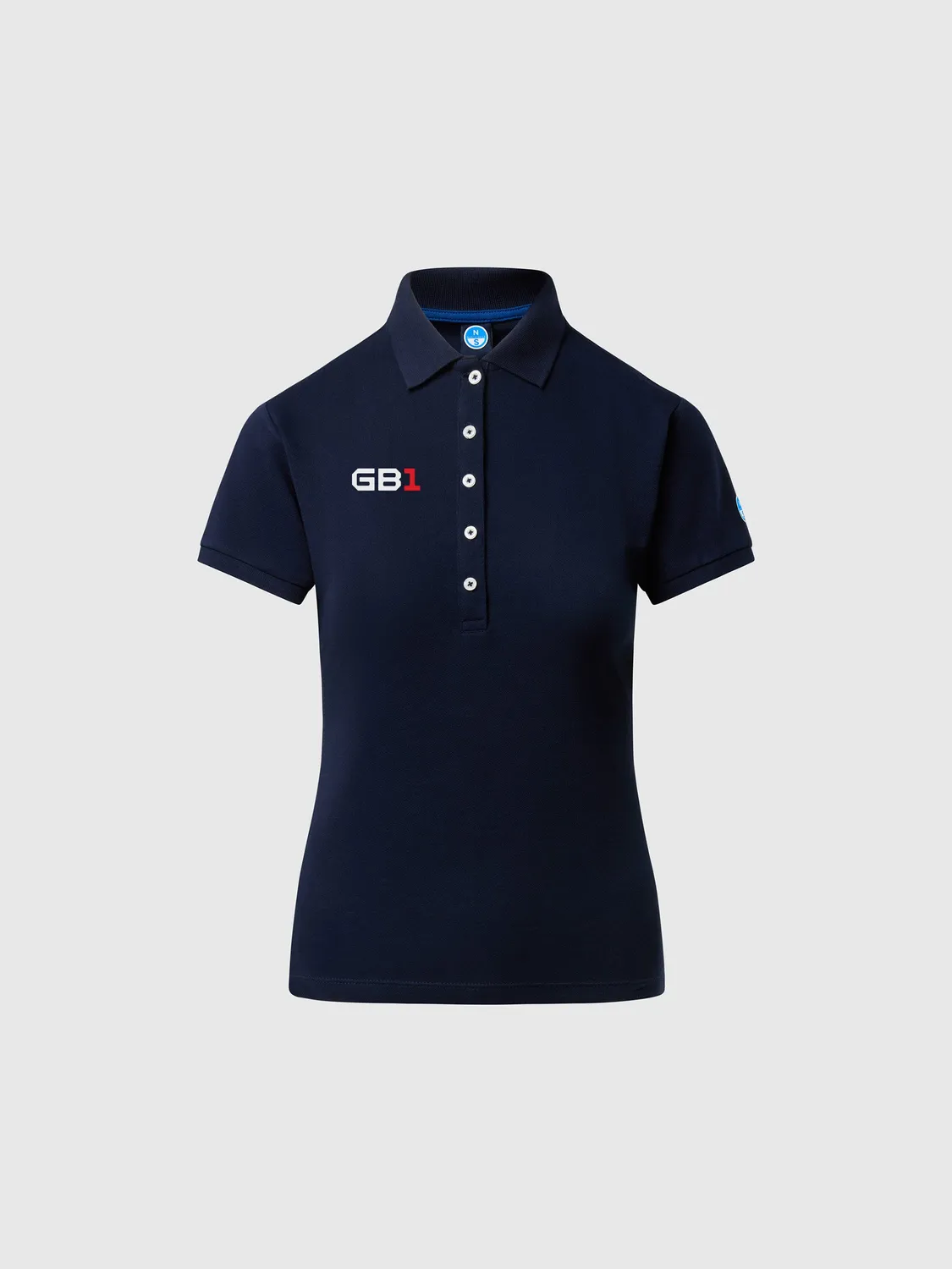 North Sails GB1 polo piqué stretch bleu océan femme