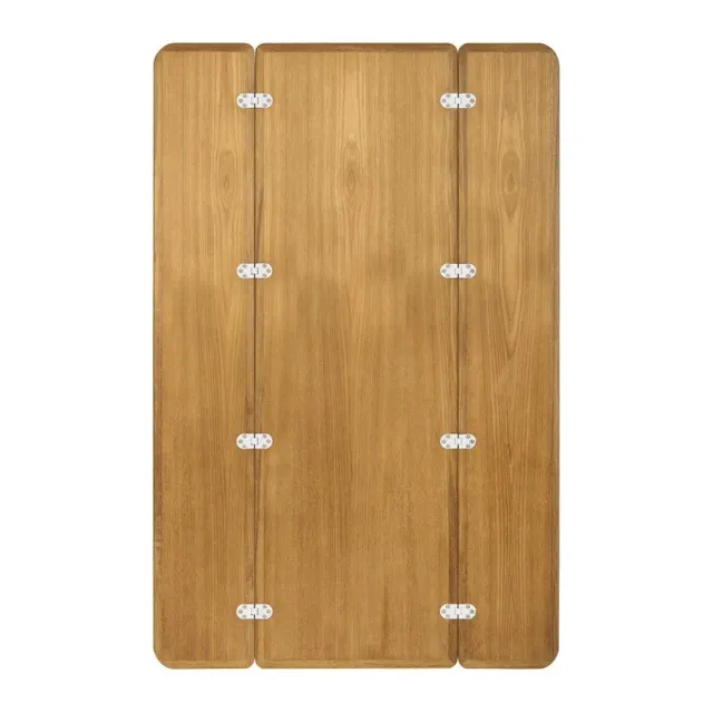 ARC table teck pliante 125x80 cm sans rebord