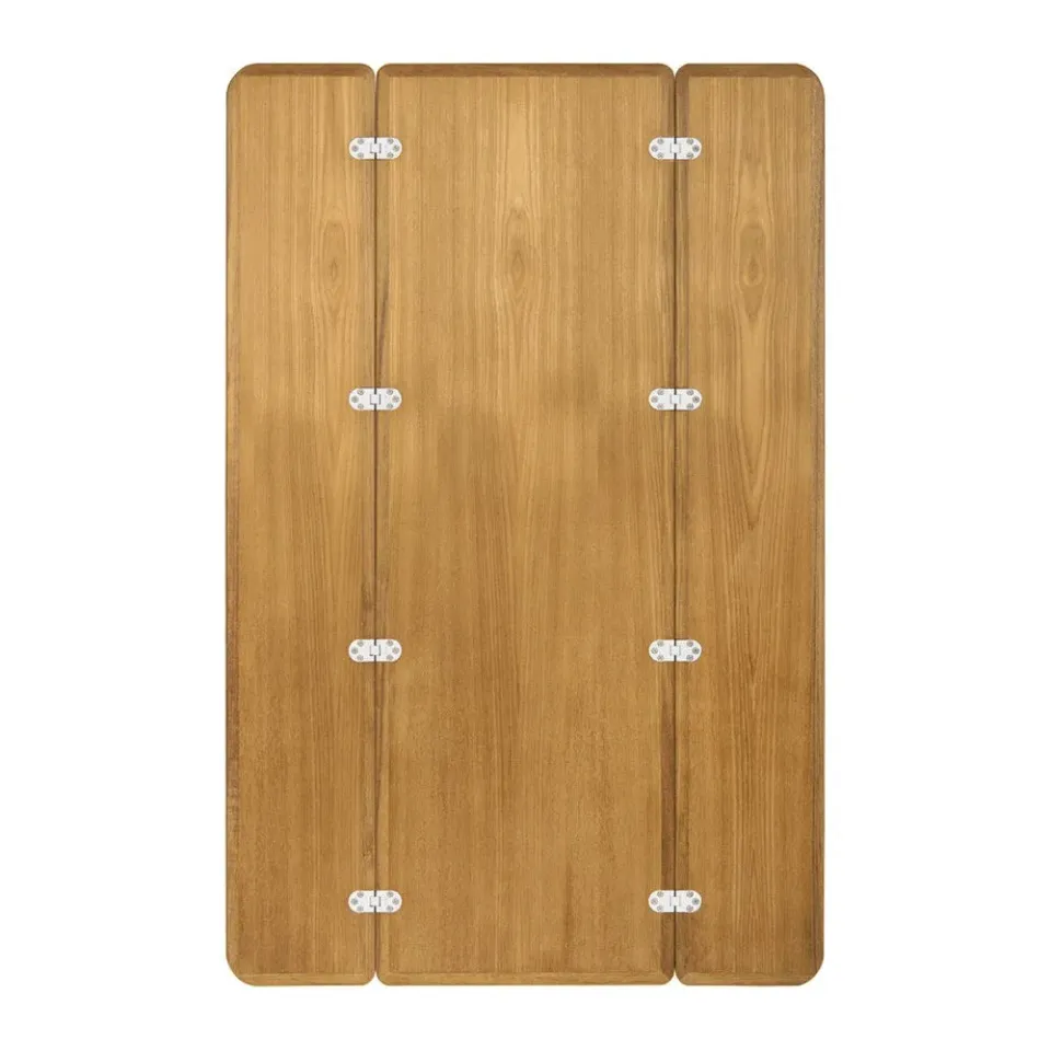 ARC table teck pliante 125x80 cm sans rebord