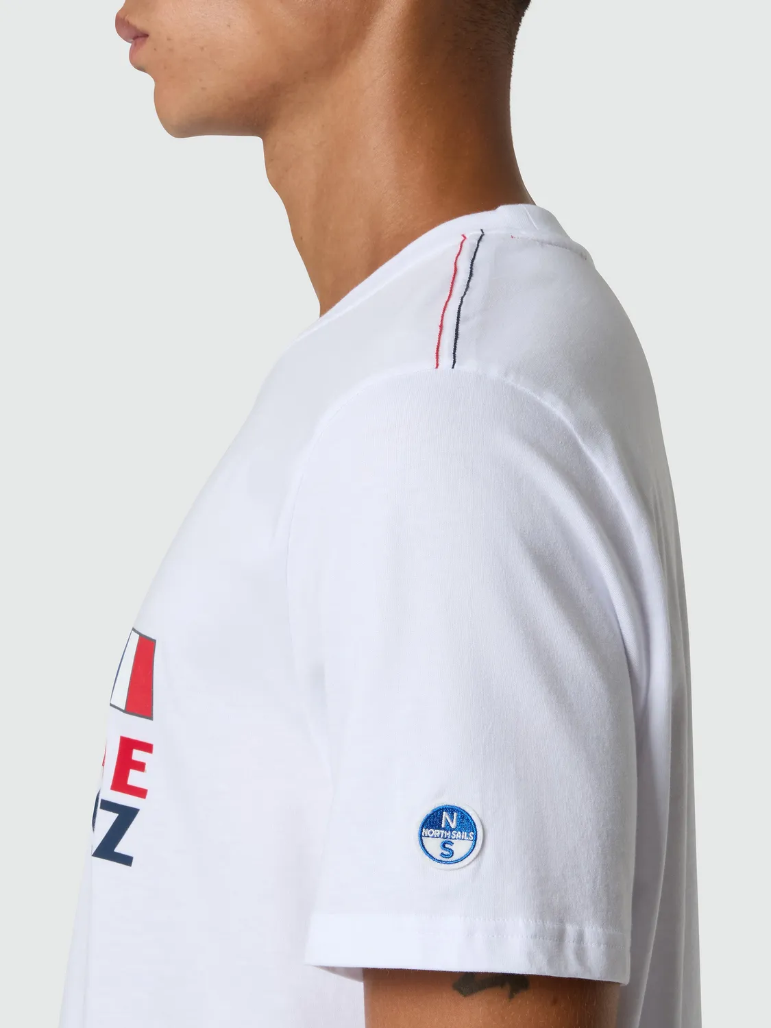 North Sails Saint-Tropez t-shirt homme blanc pavillons